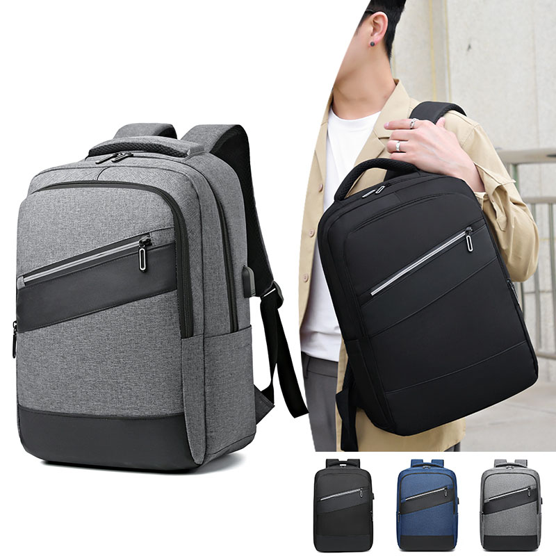Business Laptop School Gift Backpack With USB Charging Port